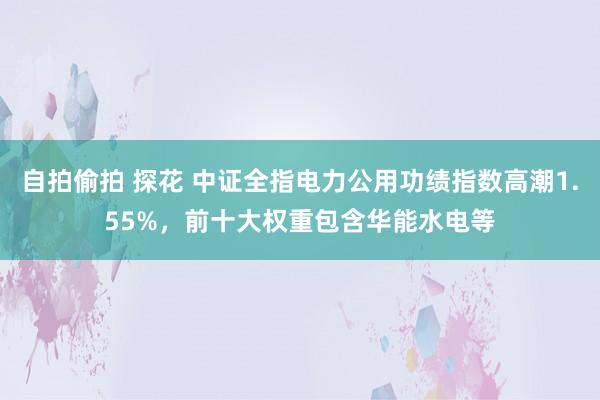 自拍偷拍 探花 中证全指电力公用功绩指数高潮1.55%，前十大权重包含华能水电等