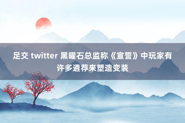 足交 twitter 黑曜石总监称《宣誓》中玩家有许多遴荐来塑造变装