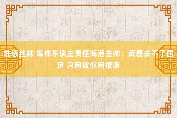 性感丝袜 媒体东谈主责怪海港主帅：武磊去不了国足 只因被你用报废