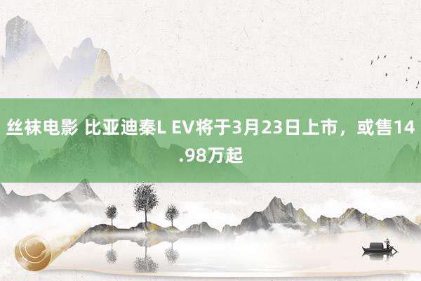 丝袜电影 比亚迪秦L EV将于3月23日上市，或售14.98万起